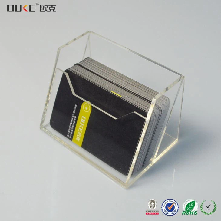 Wholesale Clear Acrylic Business Card Display Holders Card Rack For Desk