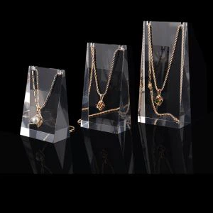 Best verkopende Clear Acrylic Necklace Display Jewelry Display Trays