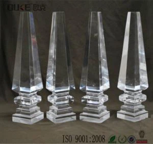 Moderne Design Crystal Acrylic Sofa Legs Short Table Legs