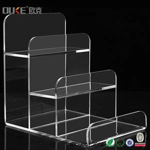 Nieuwe collectie Zwarte Acryl Plastic Display Risers Toon Cubes