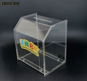 Doorzichtige acrylbox voor naamkaarten