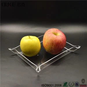 New Design Hoge kwaliteit Clear Acrylic Dinner Trays Serving Trays