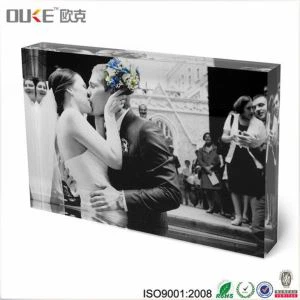 Factory Custom Gepersonaliseerde Acryl Photo Block Fotolijst Voor Thuis Decoratie