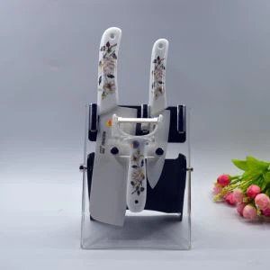 China fabrikant verkoop keuken Chef mes Display Stand Acryl meshouder