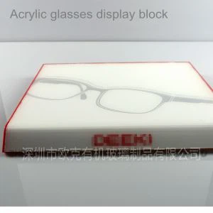 Fabriek Groothandel Clear Plastic Glasses Display Block