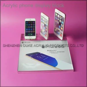Groothandel aangepaste gekleurde acryl mobiele telefoon Display Block