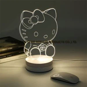 China Fabrikant Creative 3d Led Board Perspex Led Lights Led Acryl Display