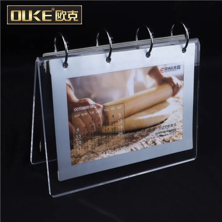 Custom Desktop Clear Acrylic Calendar